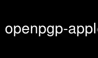 Run openpgp-appletp in OnWorks free hosting provider over Ubuntu Online, Fedora Online, Windows online emulator or MAC OS online emulator