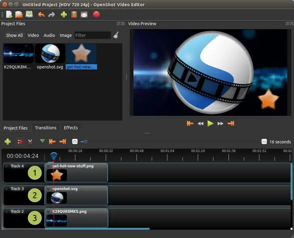 Download web tool or web app OpenShot Video Editor