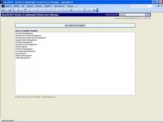 Download web tool or web app OpenSLIM