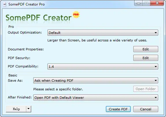 Scarica lo strumento web o l'app web Open Source PDF Creator con VC++