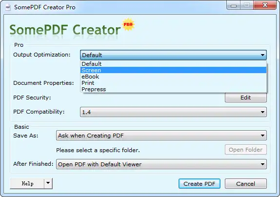 Scarica lo strumento web o l'app web Open Source PDF Creator con VC++