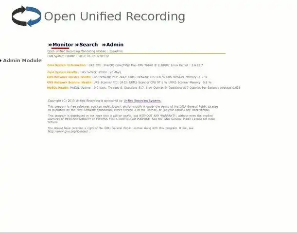 Download web tool or web app Open Unified Recording