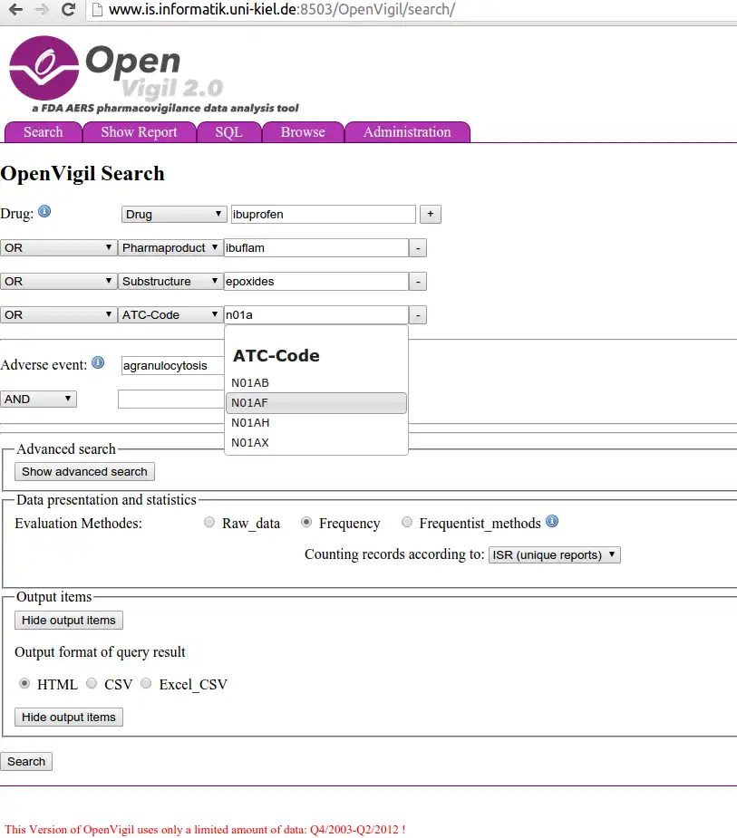 Download web tool or web app OpenVigil