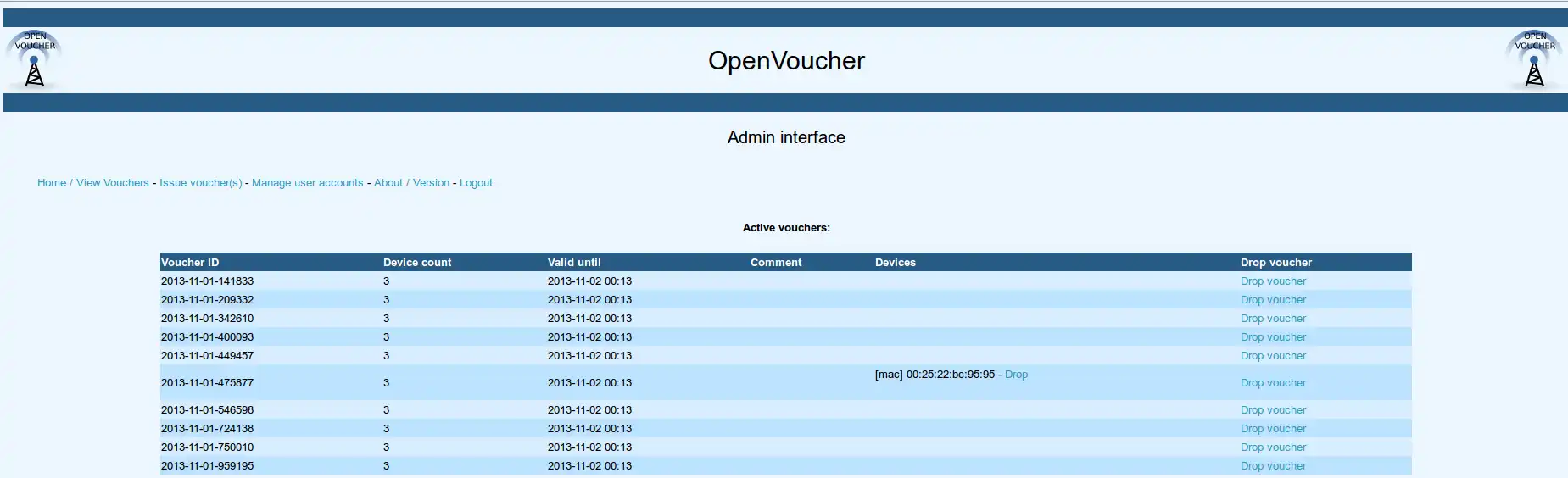 Download web tool or web app OpenVoucher