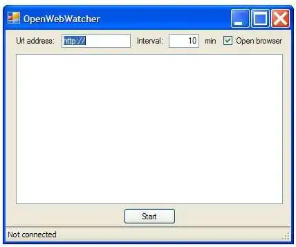 Download web tool or web app OpenWebWatcher
