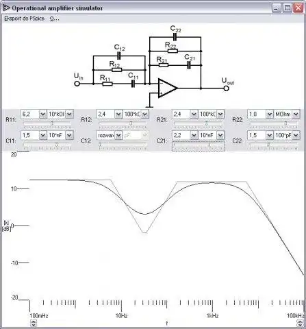 Download web tool or web app Operational amplifier simulator