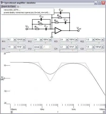 Download web tool or web app Operational amplifier simulator