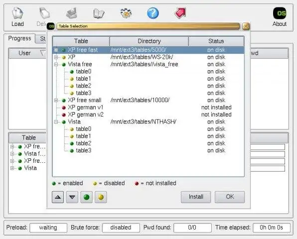 Download web tool or web app ophcrack