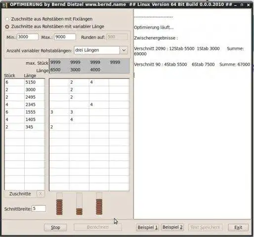 Download web tool or web app Optimierung to run in Linux online