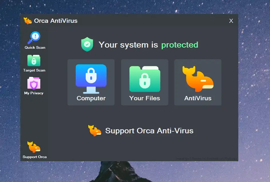 Download web tool or web app Orca AntiVirus