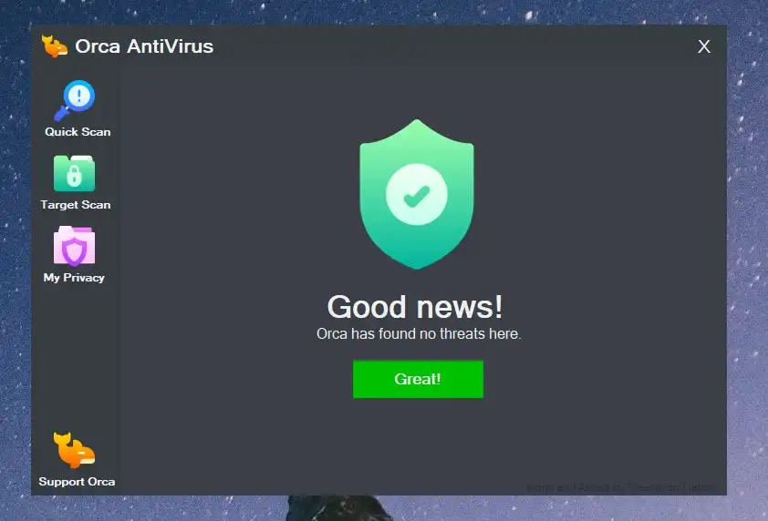 Download web tool or web app Orca AntiVirus