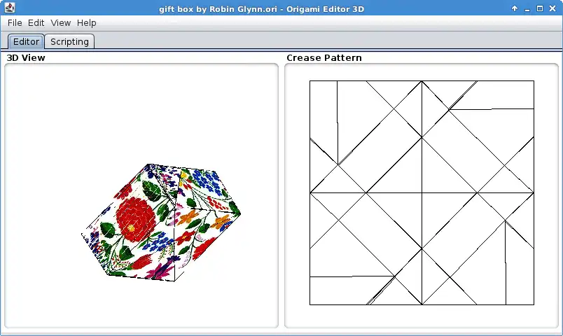 Descargue la herramienta web o la aplicación web Origami Editor 3D