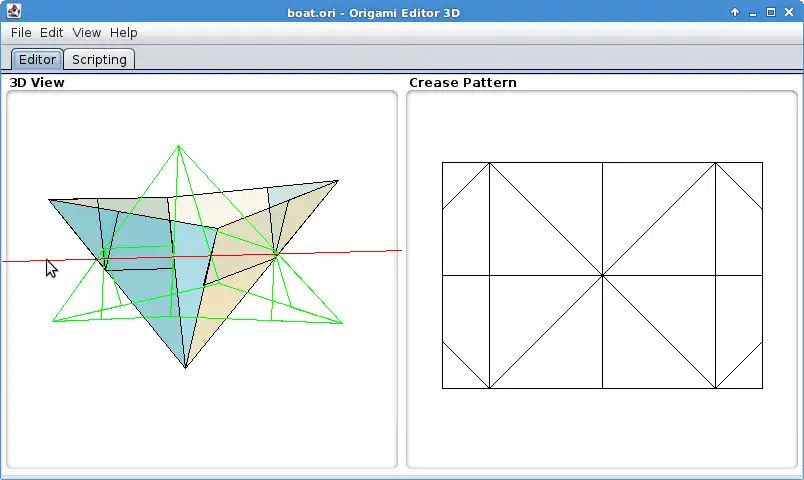 Descargue la herramienta web o la aplicación web Origami Editor 3D