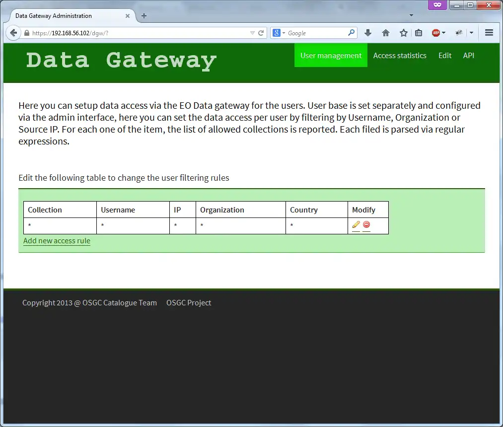 Download web tool or web app OSGC - OpenSource Geospatial Catalogue