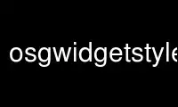 Run osgwidgetstyled in OnWorks free hosting provider over Ubuntu Online, Fedora Online, Windows online emulator or MAC OS online emulator