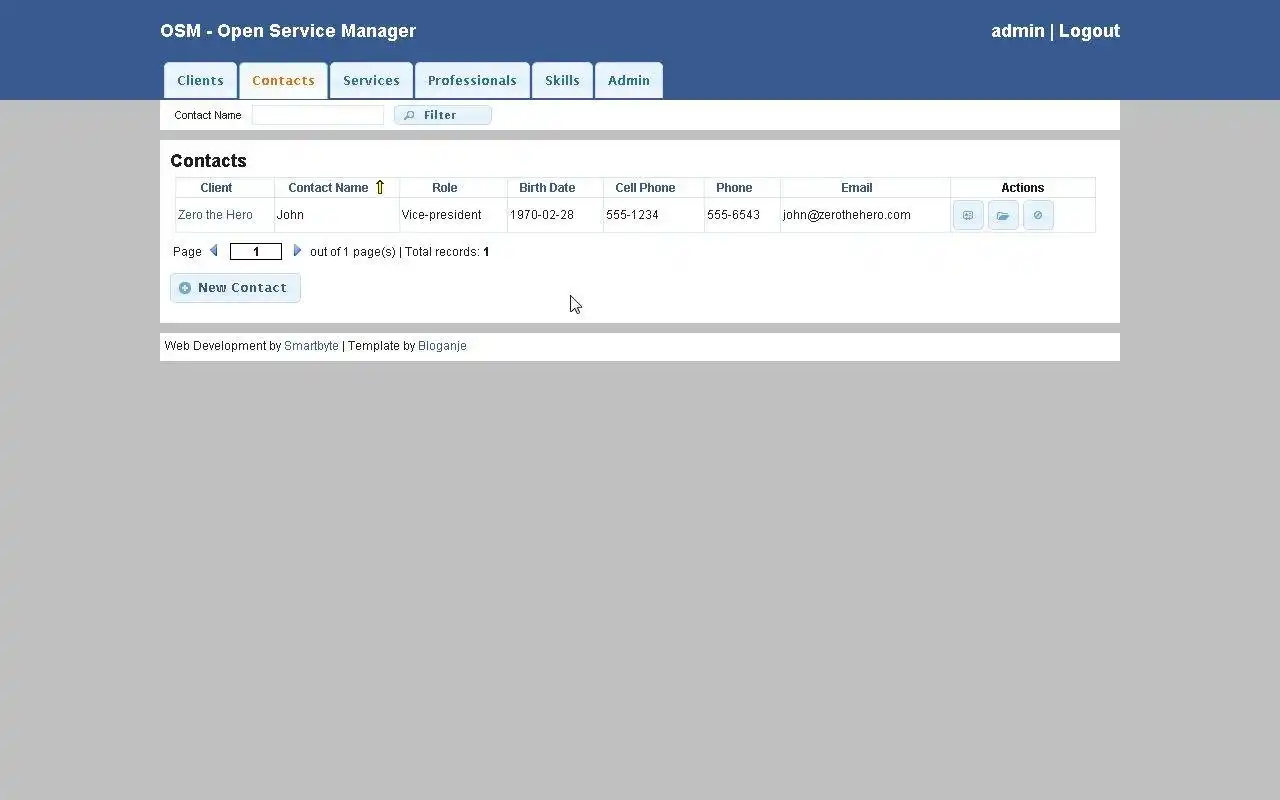 Download web tool or web app OSM - Open Service Manager