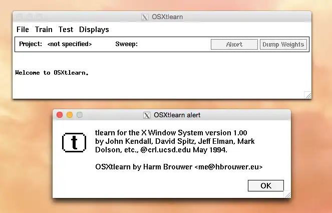 Download web tool or web app OSXtlearn to run in Windows online over Linux online