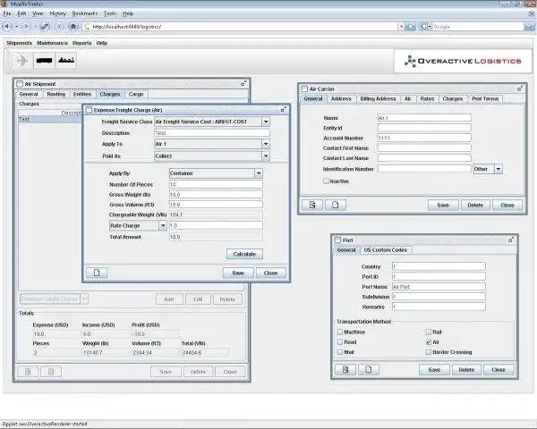 Download web tool or web app Overactive Logistics