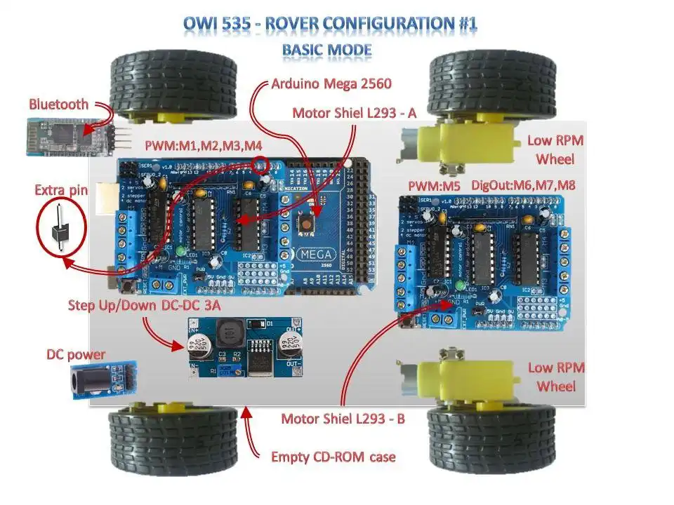 Download web tool or web app OWI535 Robotic Arm To Rover Arm, Arduino to run in Linux online