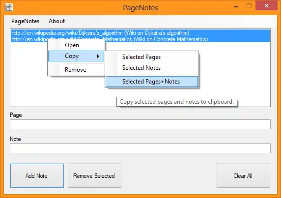 Download web tool or web app PageNotes