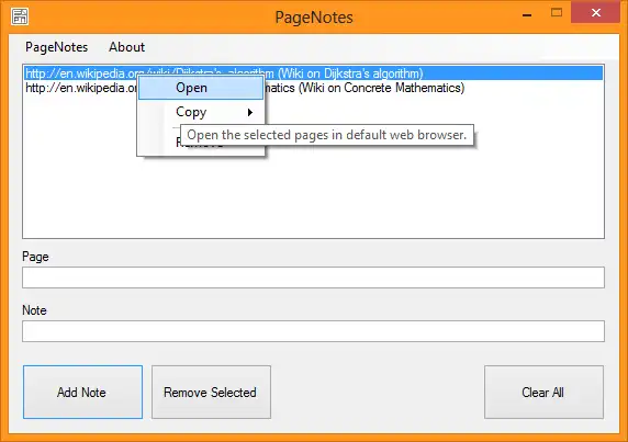 Download web tool or web app PageNotes