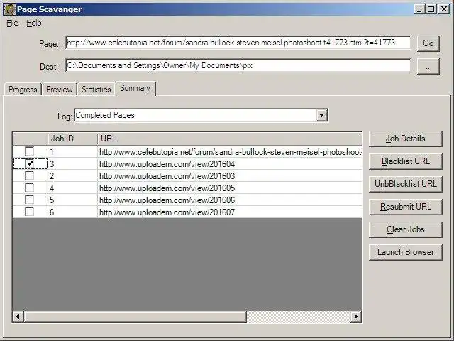 Download web tool or web app Page Scavenger