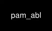 উবুন্টু অনলাইন, ফেডোরা অনলাইন, উইন্ডোজ অনলাইন এমুলেটর বা MAC OS অনলাইন এমুলেটরের মাধ্যমে OnWorks ফ্রি হোস্টিং প্রদানকারীতে pam_abl চালান