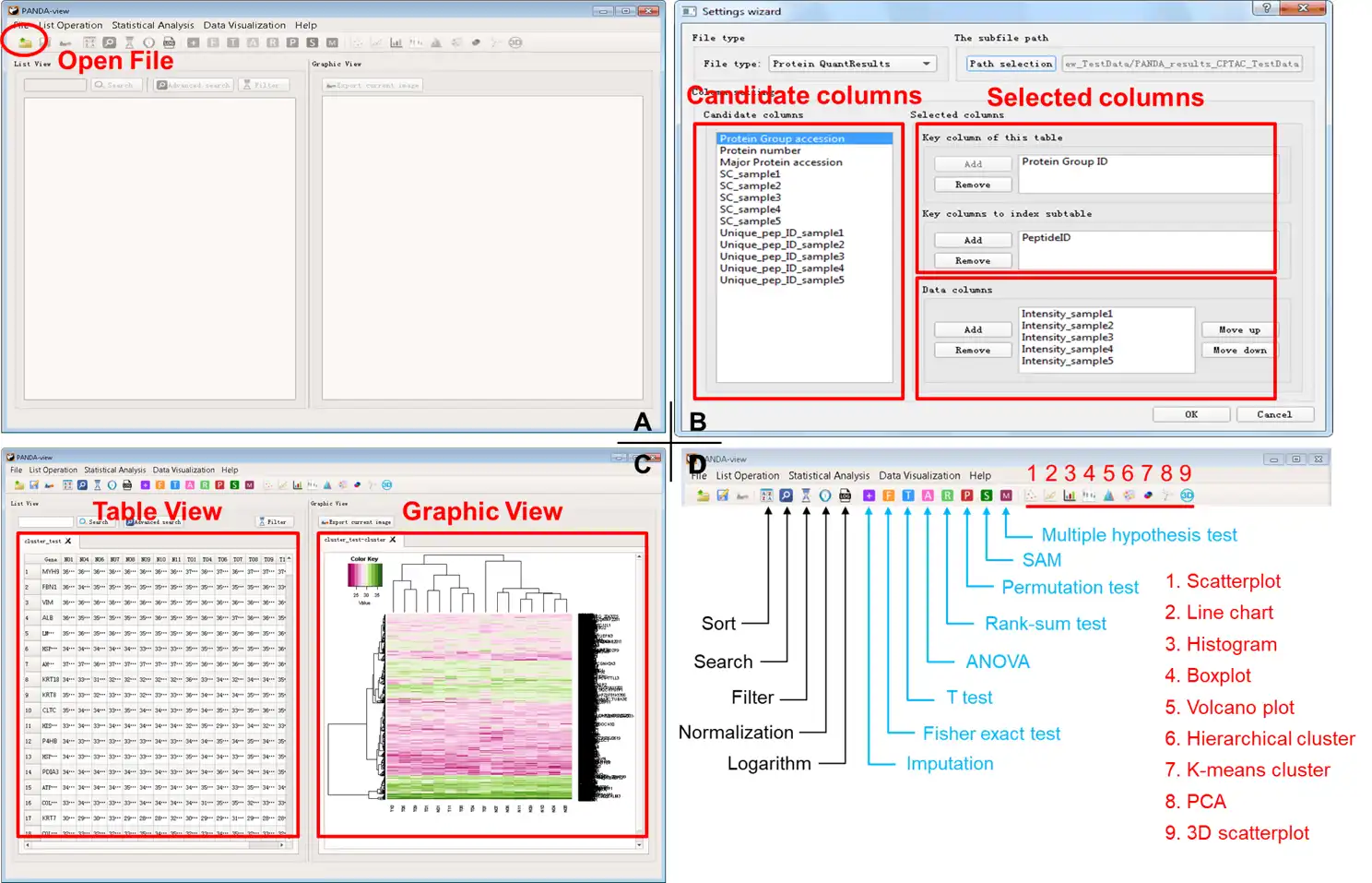 Download web tool or web app PANDA-view