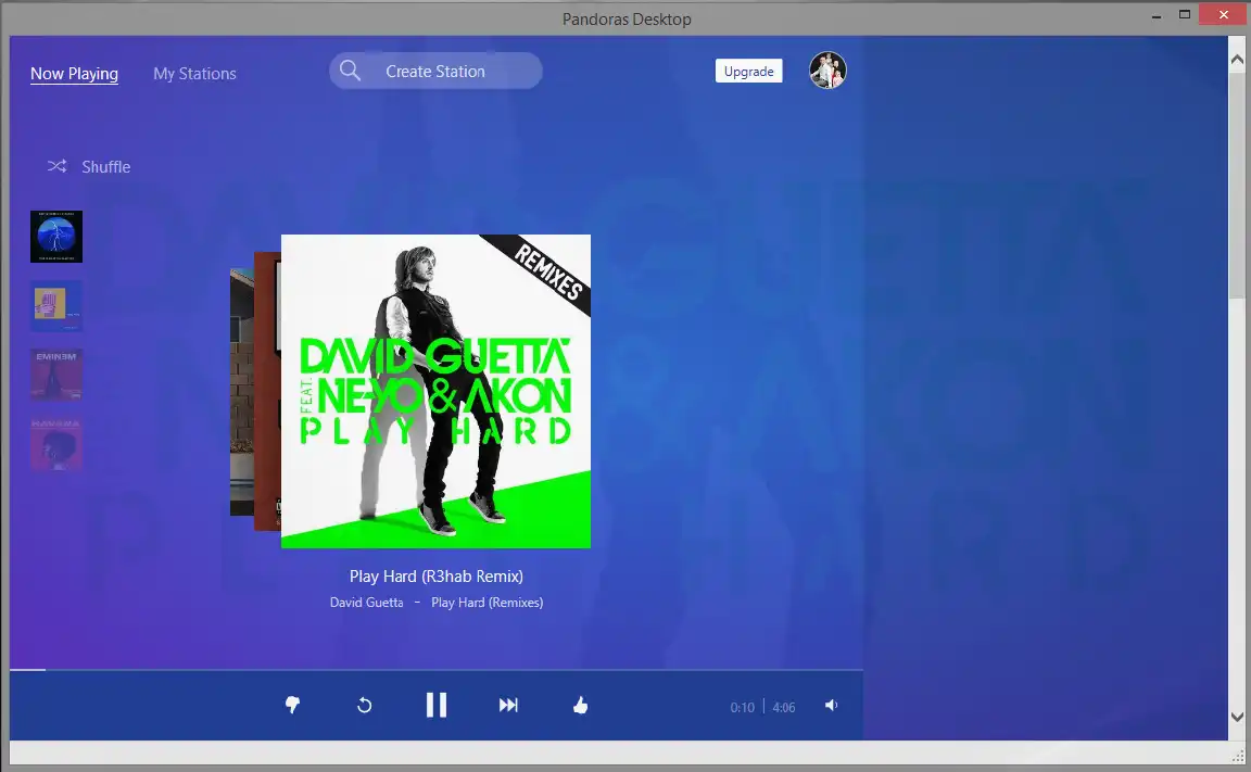 Download web tool or web app Pandoras Desktop