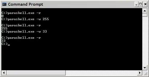 Download web tool or web app parashell - Parallel Port Control 