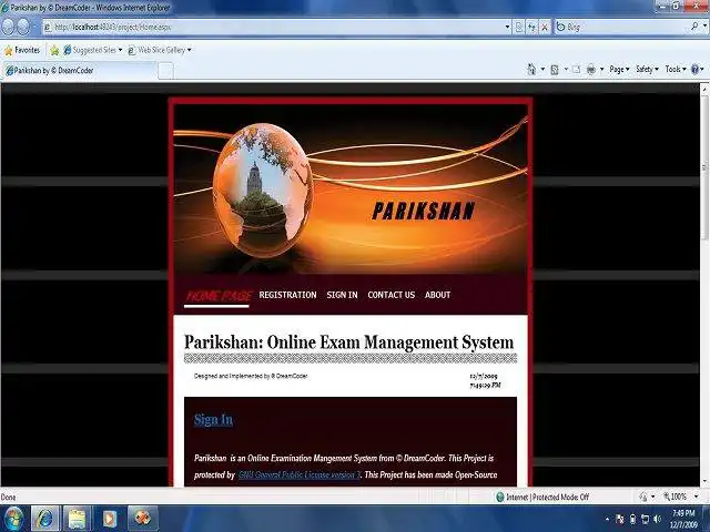 Download web tool or web app Parikshan: Online Exam Management System