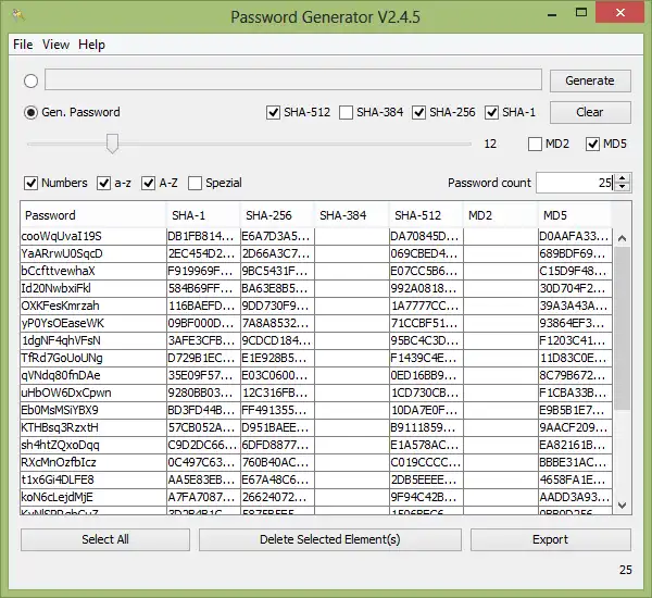 Télécharger l'outil Web ou l'application Web PasswordGenerator