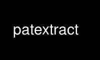 Run patextract in OnWorks free hosting provider over Ubuntu Online, Fedora Online, Windows online emulator or MAC OS online emulator