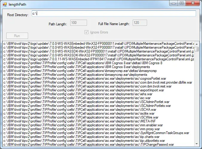 Download web tool or web app pathLength