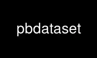 Run pbdataset in OnWorks free hosting provider over Ubuntu Online, Fedora Online, Windows online emulator or MAC OS online emulator