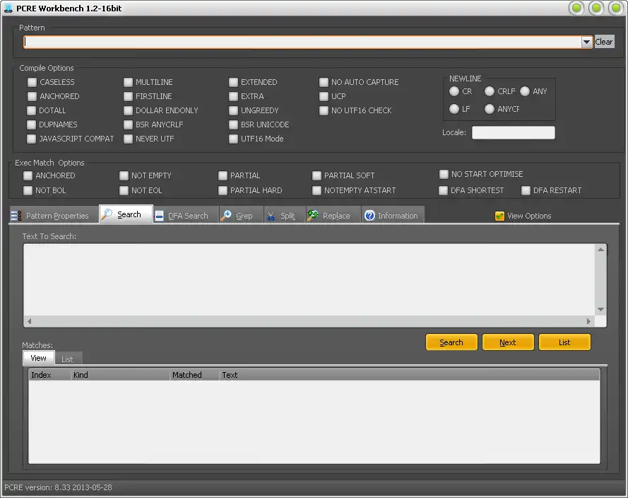 Download web tool or web app PCRE Workbench