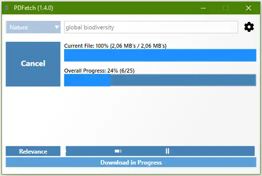 Download web tool or web app PDFetch