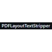 Free download PDFLayoutTextStripper Linux app to run online in Ubuntu online, Fedora online or Debian online