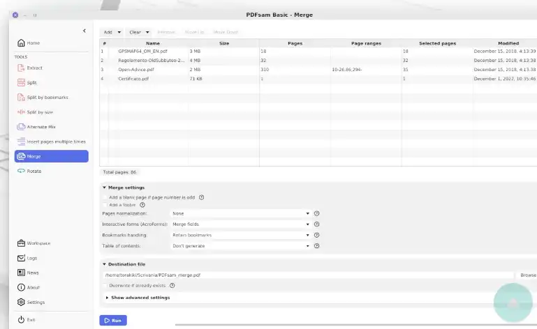 Download web tool or web app PDFsam