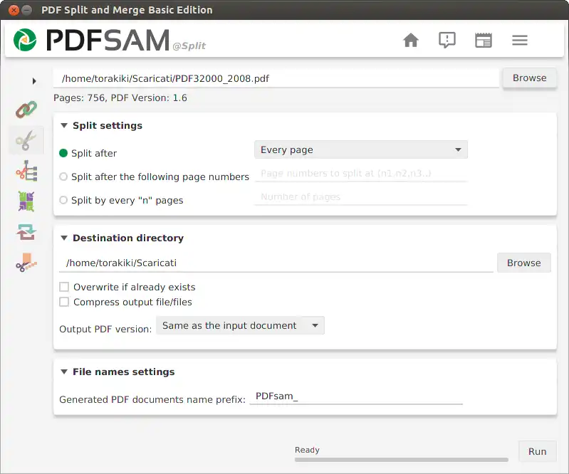 Download web tool or web app PDF Split and Merge