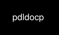 Run pdldocp in OnWorks free hosting provider over Ubuntu Online, Fedora Online, Windows online emulator or MAC OS online emulator