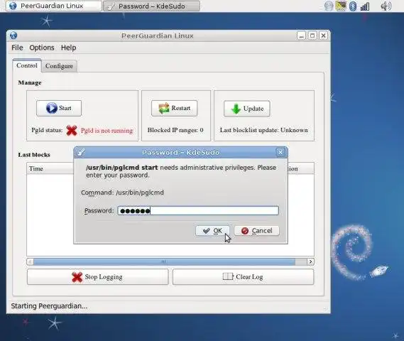 Download web tool or web app PeerGuardian and MoBlock Debian packages