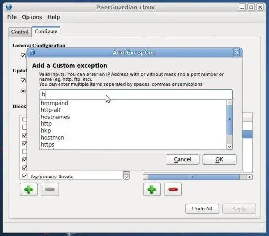 Download web tool or web app PeerGuardian and MoBlock Debian packages