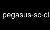 ແລ່ນ pegasus-sc-client ໃນ OnWorks ຜູ້ໃຫ້ບໍລິການໂຮດຕິ້ງຟຣີຜ່ານ Ubuntu Online, Fedora Online, Windows online emulator ຫຼື MAC OS online emulator