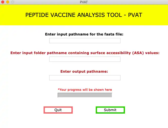 Download web tool or web app Peptide Vaccine Analysis Tool PVAT