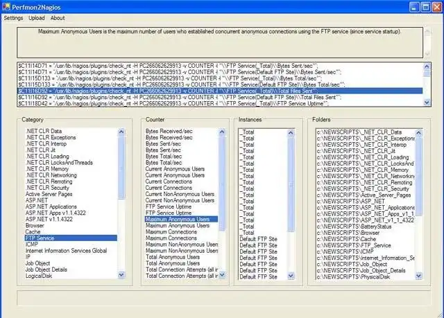 Download web tool or web app Perfmon2Nagios