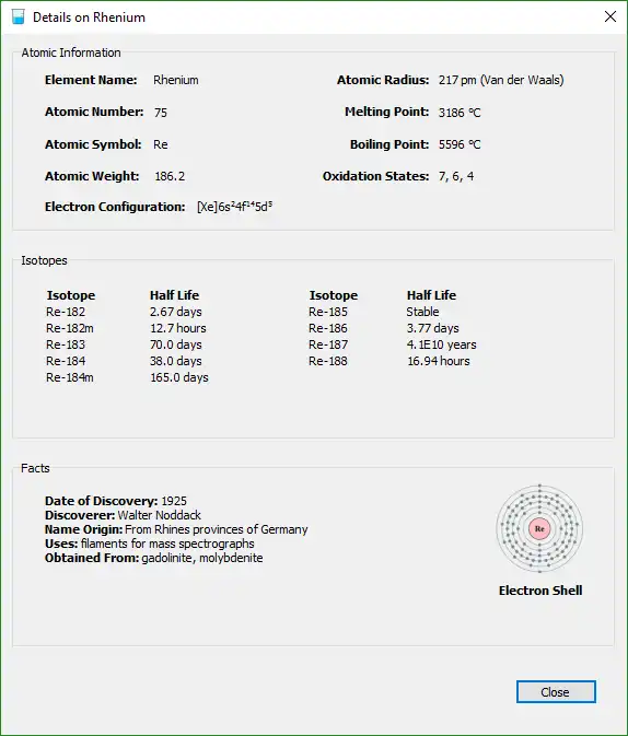 Download web tool or web app Periodic Table of Elements to run in Linux online