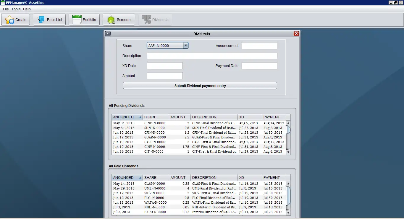 Download web tool or web app PFManagerX