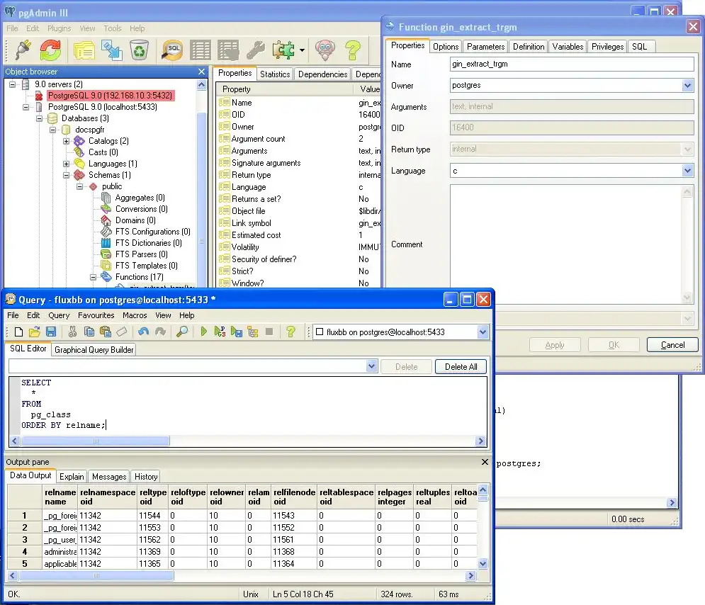 Download web tool or web app PgAdminPortable