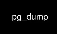 Run pg_dump in OnWorks free hosting provider over Ubuntu Online, Fedora Online, Windows online emulator or MAC OS online emulator